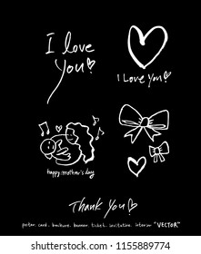 Handwritten calligraphy / anniversary greeting - vector