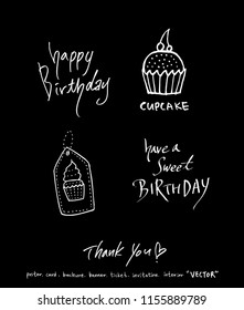 Handwritten calligraphy / anniversary greeting - vector