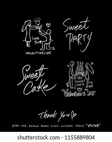 Handwritten calligraphy / anniversary greeting - vector