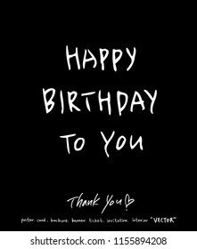 Handwritten calligraphy / anniversary greeting - vector
