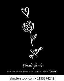 Handwritten calligraphy / anniversary greeting - vector