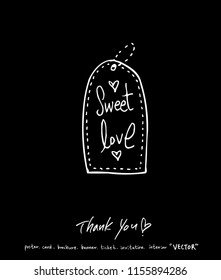 Handwritten calligraphy / anniversary greeting - vector