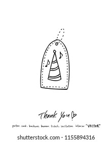 Handwritten calligraphy / anniversary greeting - vector