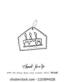 Handwritten calligraphy / anniversary greeting - vector