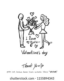 Handwritten calligraphy / anniversary greeting - vector