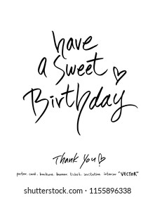 Handwritten calligraphy / anniversary greeting - vector