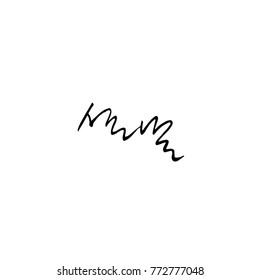 Handwritten calligraphy / New Year's Day greeting / Happy New Year - vector