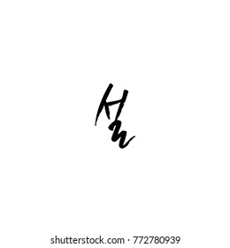 Handwritten calligraphy / New Year's Day greeting / Happy New Year - vector