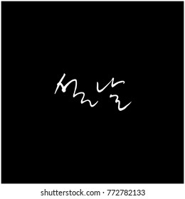 Handwritten calligraphy / New Year's Day greeting / Happy New Year - vector