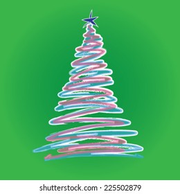 handwritten Christmas Tree