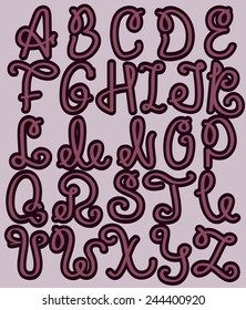 Handwritten Colorful Font