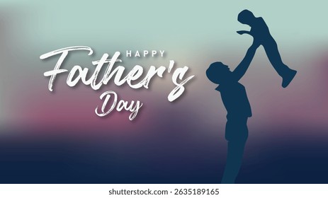 Handwritten Father’s Day Wishes Stylish Calligraphy Vector