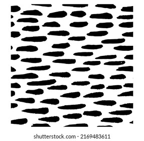 Handwritten doodle dash seamless pattern. Lines and shapes. Handwritten marker design elements on white background.