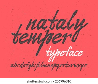 Handwritten expressive font