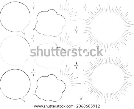 Handwritten faint speech bubble, frameset