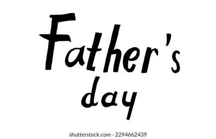 Handwritten "Father's Day" text, vector
