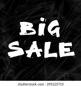 Handwritten font â?? Big sale on blackboard