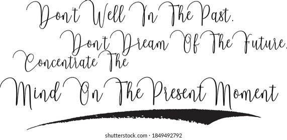 Handwritten Font Typography Text Positive Quote on White Background