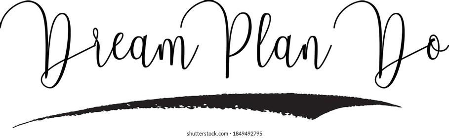Tipografía de letra manuscrita Texto Cita positiva sobre fondo blanco