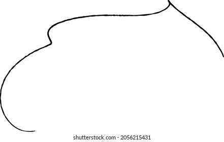 Handwritten fukidashi written with simple lines