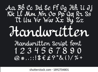Handwritten is a handlettering script font. Use this font for logos, social media, websites, blogs, wedding decor, home decor, invitations, business cards, branding, and more.
