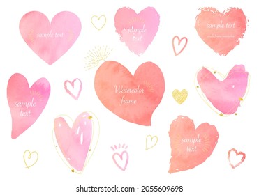 Handwritten heart symbol vector illustration (watercolor)