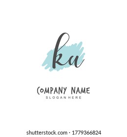 
Handwritten initial letter K A KA for identity and logo. Vector logo template with handwriting and signature style.