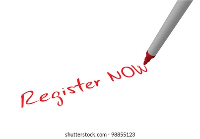 Handwritten Inscription Register now