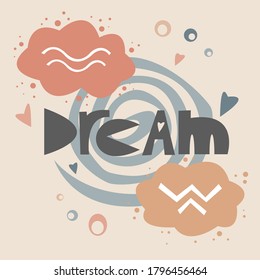 Handwritten inscription, vector illustration for cards, prints, banners