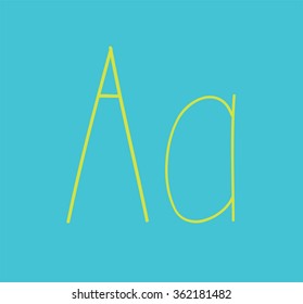 Handwritten Letter A