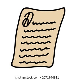 Handwritten letter capitalization doodle style
