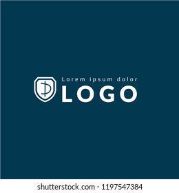 Handwritten letter D logo concept