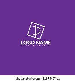Handwritten letter D logo concept
