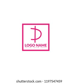 Handwritten letter D logo concept
