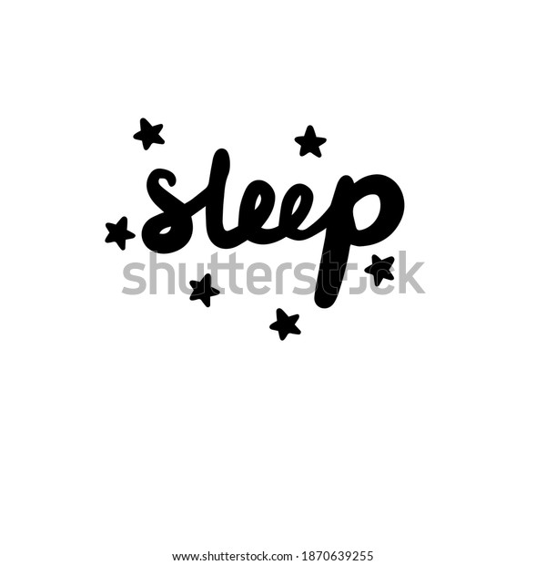 Handwritten Lettering Black Vector Illustration Stock Vector (Royalty ...