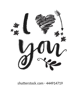 Handwritten Lettering : Calligraphy : Vector Illustration