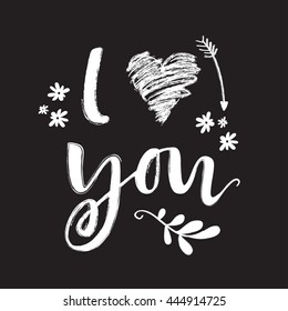 Handwritten Lettering : Calligraphy : Vector Illustration