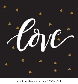 Handwritten Lettering : Calligraphy : Vector Illustration