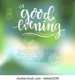 Handwritten Lettering : Calligraphy : Vector Illustration