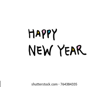 Handwritten Lettering Happy Holiday - vector