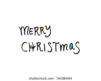 Handwritten Lettering Happy Holiday - vector