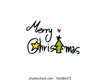 Handwritten Lettering Happy Holiday - vector