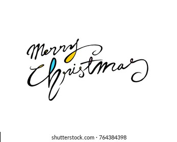 Handwritten Lettering Happy Holiday - vector