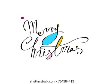 Handwritten Lettering Happy Holiday - vector