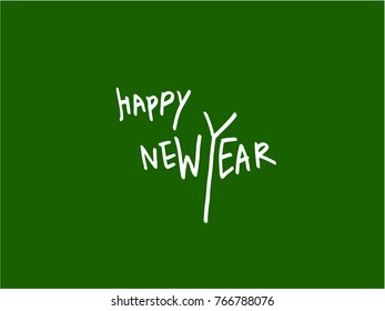 Handwritten Lettering Happy Holiday - vector