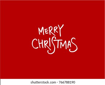 Merry Christmas Vector Text Calligraphic Lettering Stock Vector ...