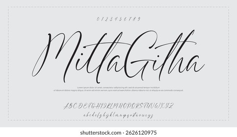 Handwritten lettering illustration. Design for banner emblems, print photo overlays, posters, greeting card. EPS 10