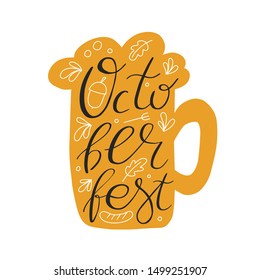  Handwritten lettering for oktoberfest celebration.  