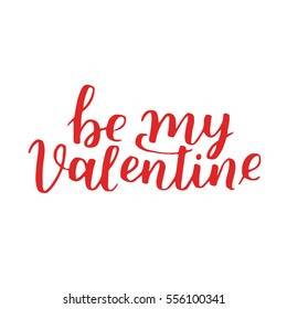 Handwritten Lettering Quote About Love Valentines Stock Vector (Royalty ...