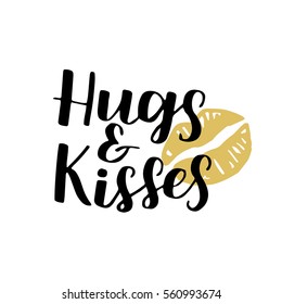 handwritten lettering quote about love to valentines day design or wedding invitation, home decor and other, calligraphy vector illustration. black and gold brush ink on white isolated background.